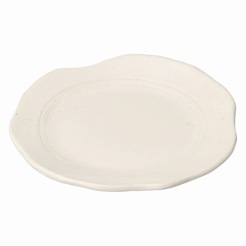 金正陶器 手造りモダン粉引　花形6.5皿 1個（ご注文単位1個）【直送品】