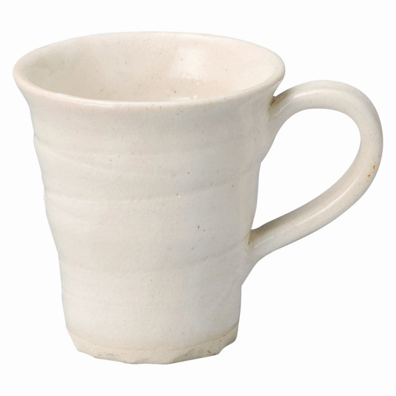 金正陶器 手造りモダン粉引 マグカップ 1個(ご注文単位1個)【直送品】