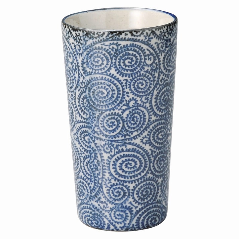 金正陶器 古染め蛸唐草 タンブラー(大) 1個(ご注文単位1個)【直送品】