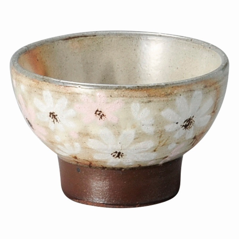 金正陶器 御本手秋桜花（コスモス）　高台番茶 1個（ご注文単位1個）【直送品】