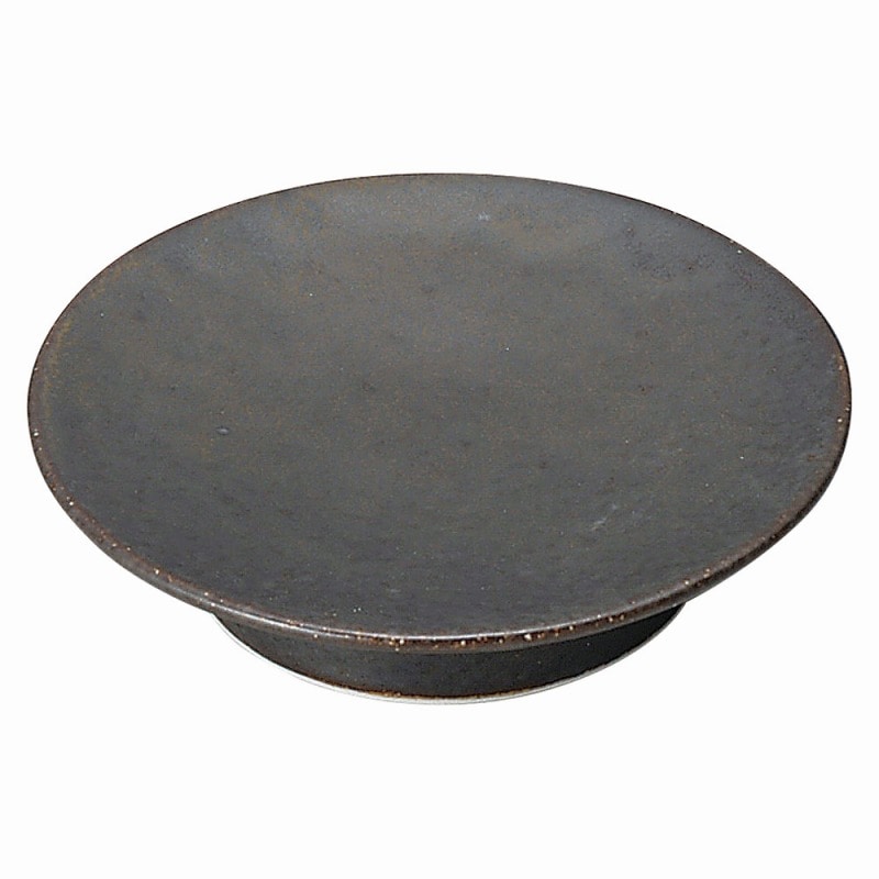 金正陶器 くつろぎ　鉄黒　11cmシュークリーム皿 1個（ご注文単位1個）【直送品】