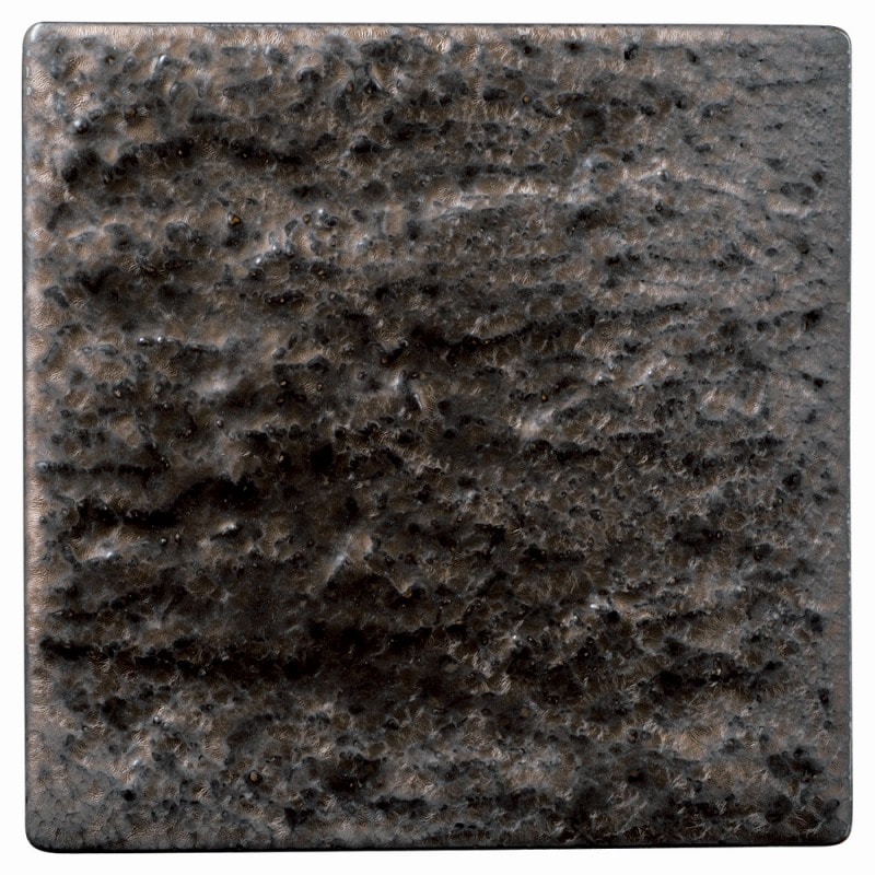 金正陶器 金結晶 石肌正角20cm皿 1個(ご注文単位1個)【直送品】