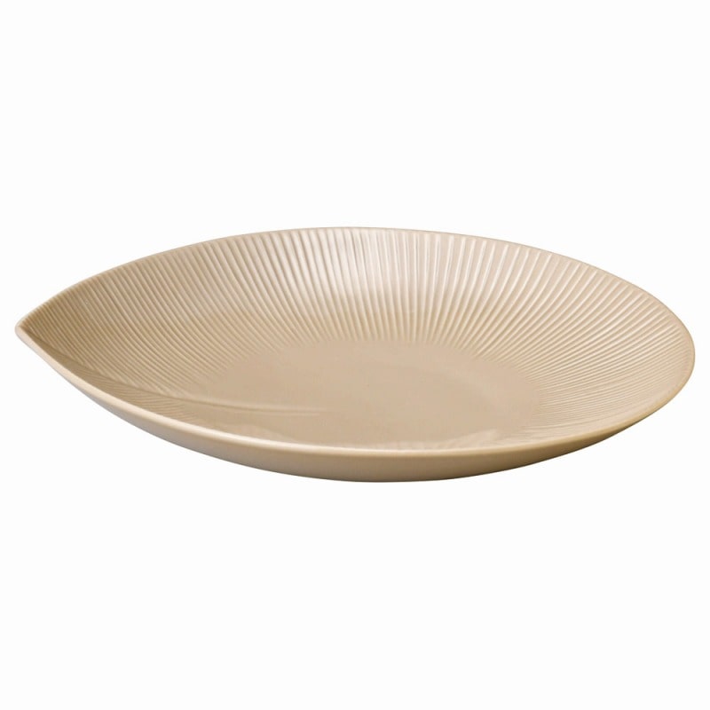 金正陶器 ナチュラルモア　ベージュ　26cmパスタ皿 1個（ご注文単位1個）【直送品】