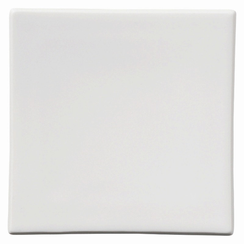 金正陶器 スノーホワイト(カルマホワイト) 13cmスクエアープレート 1個(ご注文単位1個)【直送品】