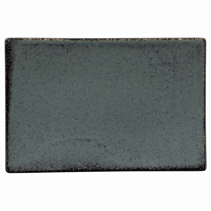 金正陶器 緑窯変釉 21cm長角皿 1個(ご注文単位1個)【直送品】