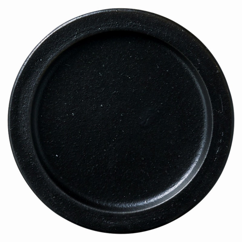 金正陶器 コロン 黒マット ボウル用蓋皿 1個(ご注文単位1個)【直送品】