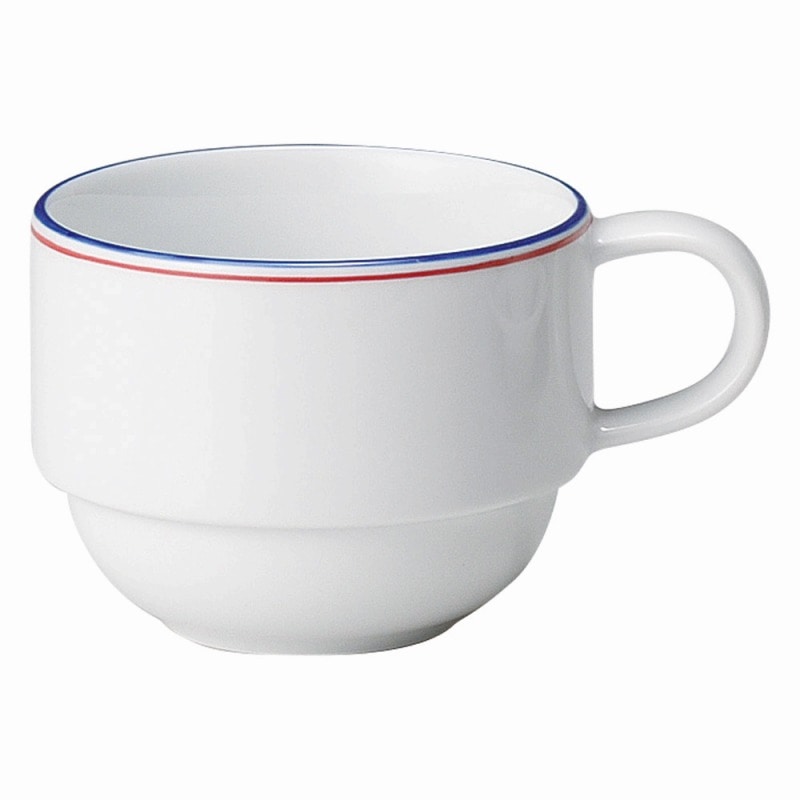 金正陶器 リトルフレンチ（アンダーグレーズ加工）　スタックコーヒーカップ ※カップ単品のみ 1個 (ご注文単位1個) 【直送品】