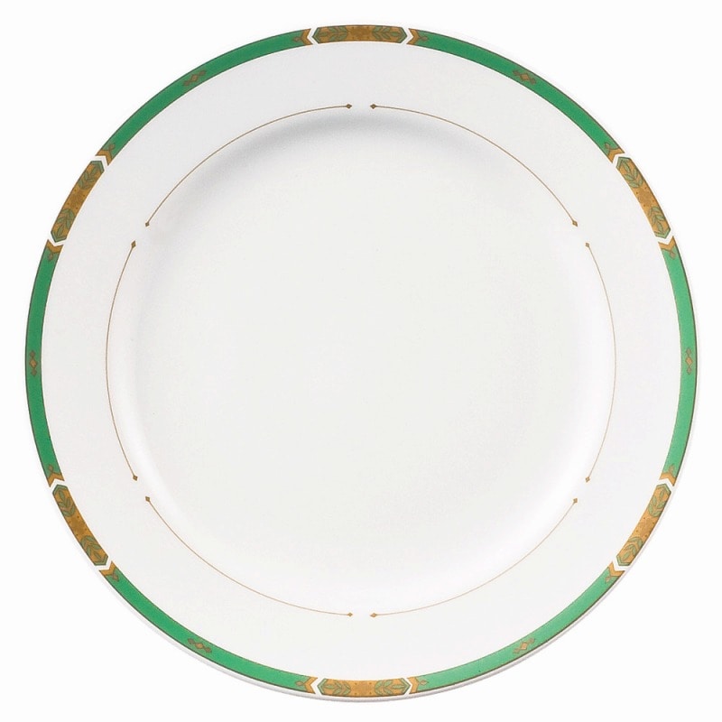 金正陶器 グリーンアロー（強化）　10吋ディナー皿 1個（ご注文単位1個）【直送品】