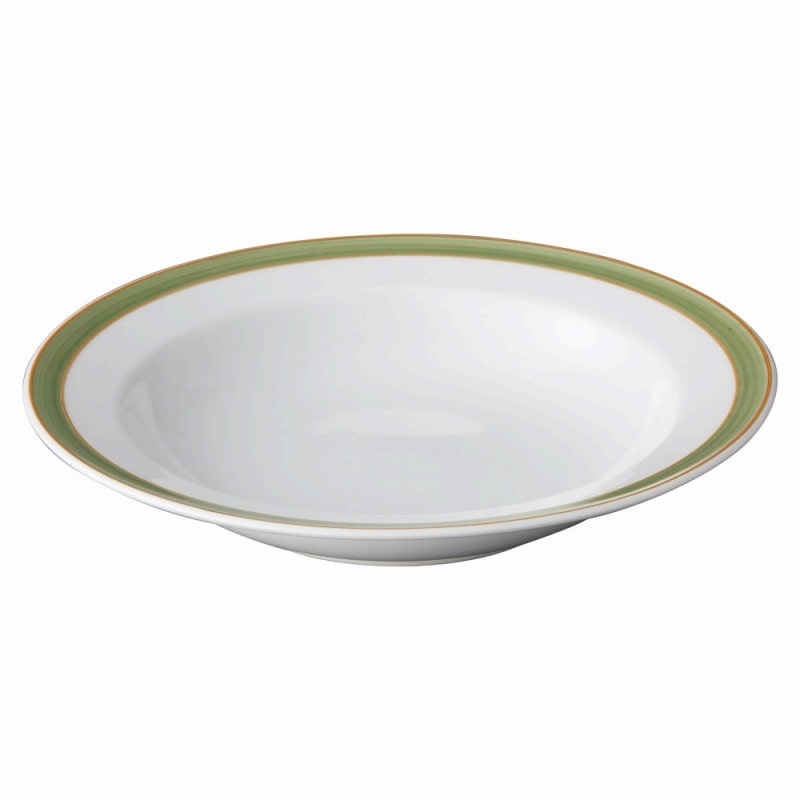 金正陶器 強化 オリーブライン 9吋スープ 1個(ご注文単位1個)【直送品】