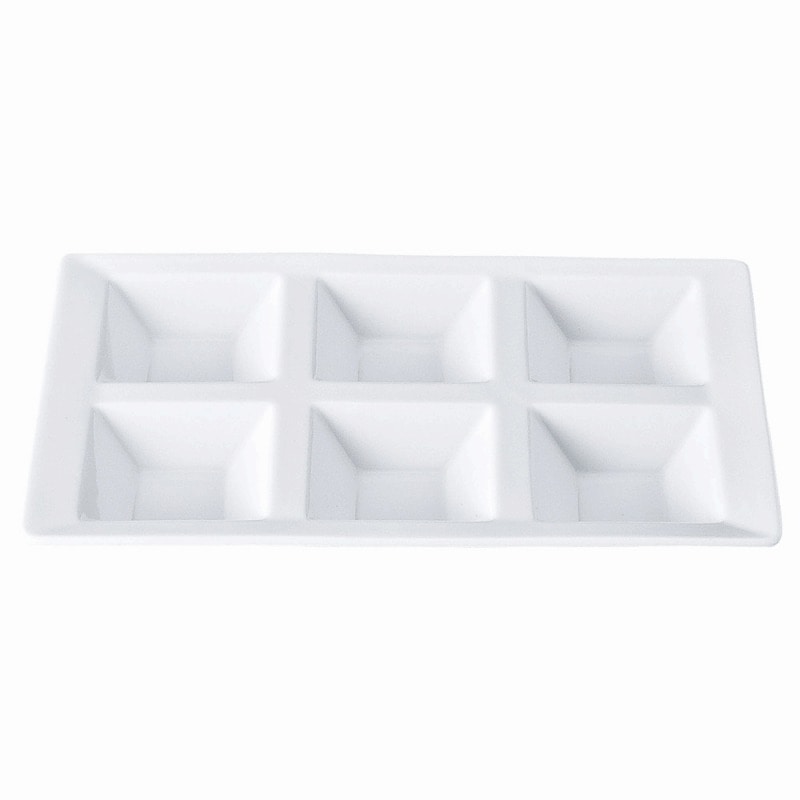 金正陶器 SQ ピュアホワイト 6連菜 1個(ご注文単位1個)【直送品】