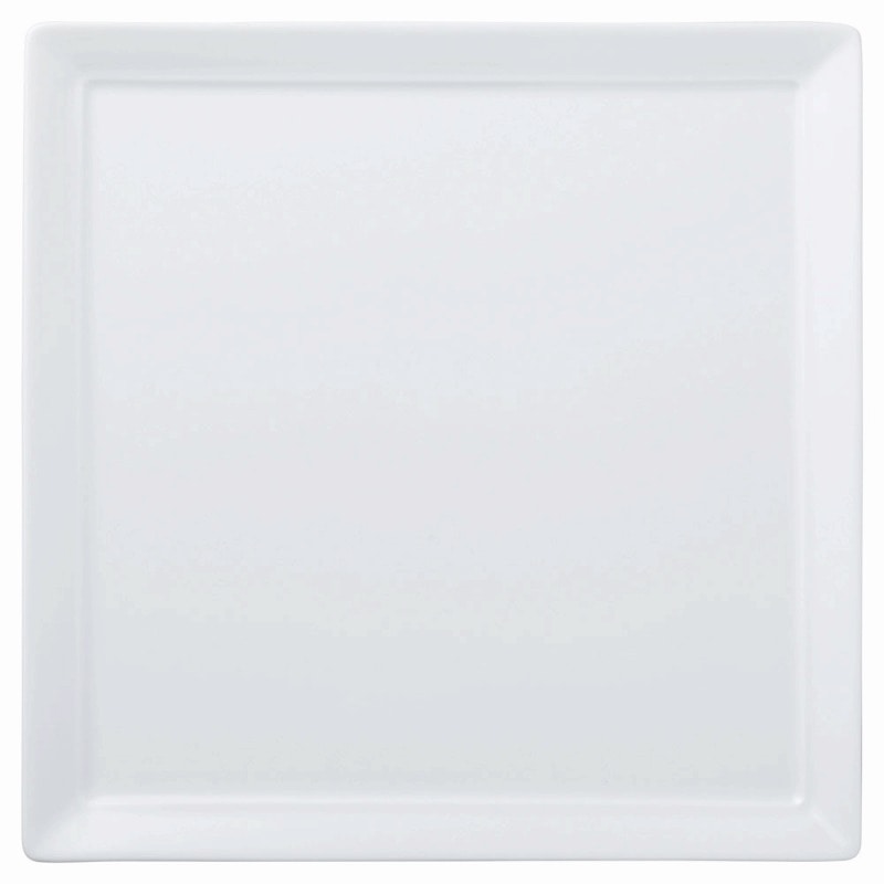 金正陶器 白磁 オードブル25cm四角皿 1個(ご注文単位1個)【直送品】