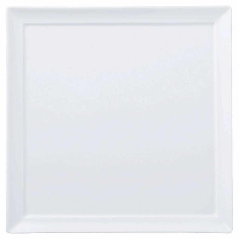 金正陶器 白磁 オードブル20cm四角皿 1個(ご注文単位1個)【直送品】