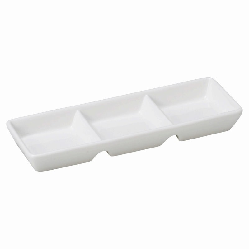 金正陶器 フォルムリンツ・(K364) ディバイドプレート 3ホール 1個(ご注文単位1個)【直送品】