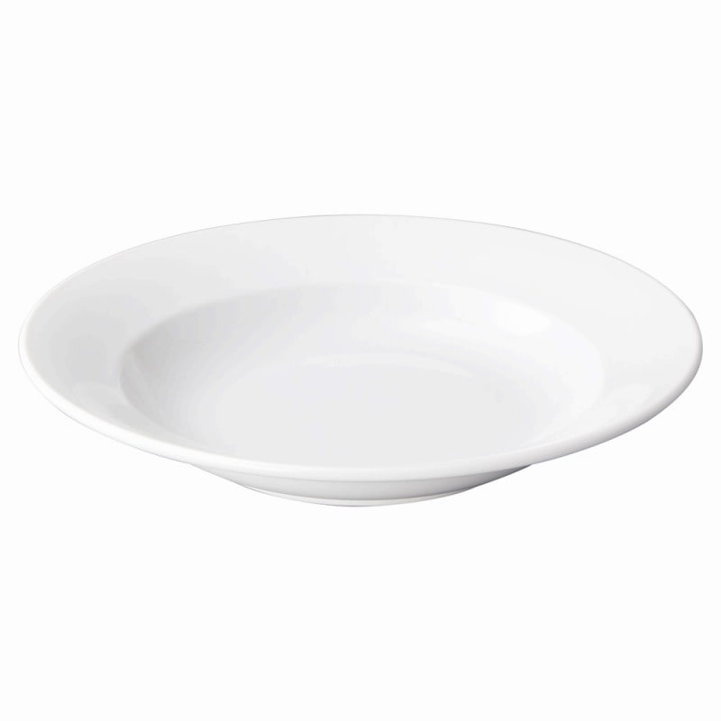 金正陶器 ローマホワイト　9.5吋リム深皿 1個（ご注文単位1個）【直送品】