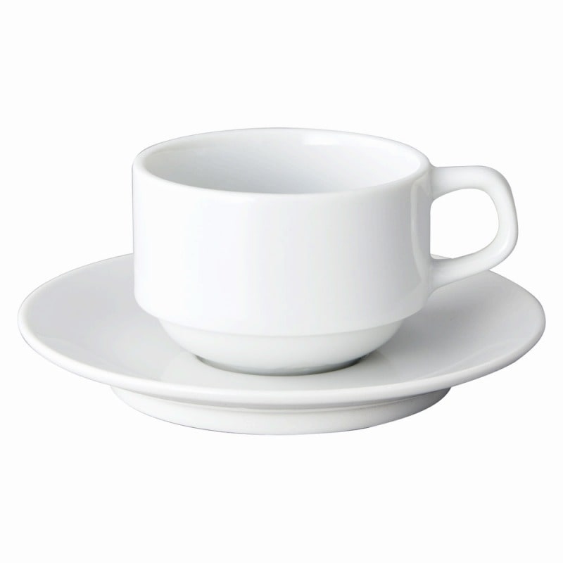 金正陶器 ローマホワイト スタック兼用碗皿 1個(ご注文単位1個)【直送品】