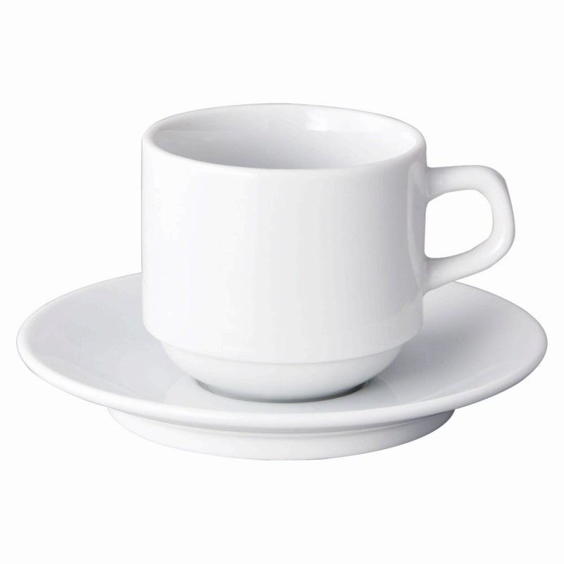 金正陶器 ローマホワイト スタックアメリカン碗皿 1個(ご注文単位1個)【直送品】