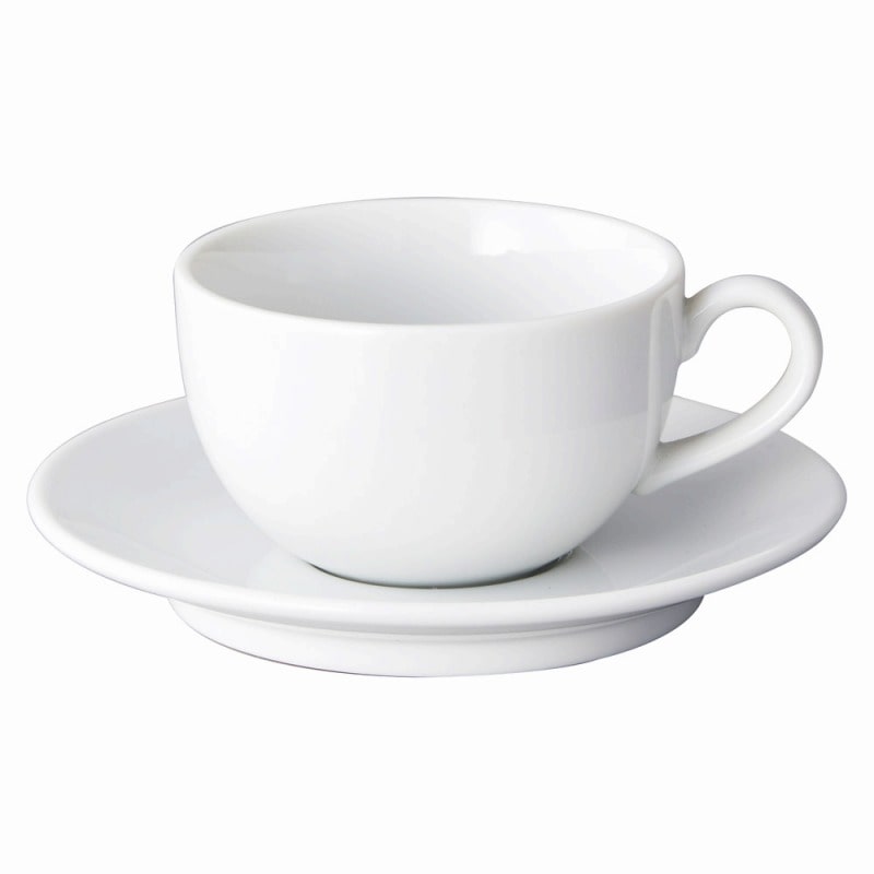 金正陶器 ローマホワイト カプチーノ碗皿 1個(ご注文単位1個)【直送品】