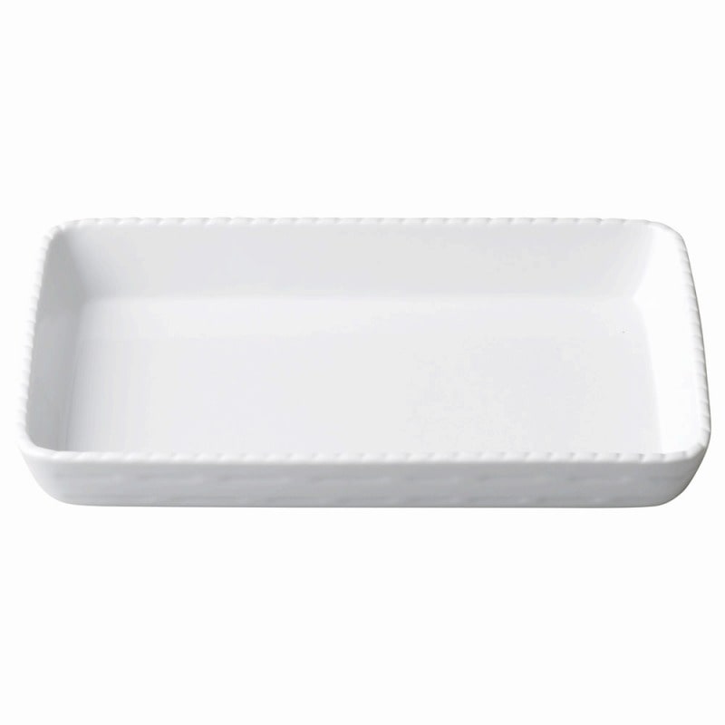 金正陶器 VASSANO BUFFET 白磁 スタック長角型40cm 1個(ご注文単位1個)【直送品】