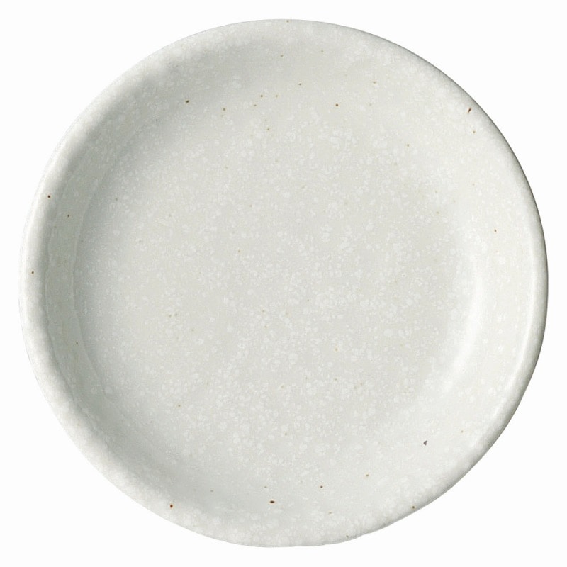 金正陶器 白粉引(黒い斑点) AS13cm皿(メタ) 1個(ご注文単位1個)【直送品】