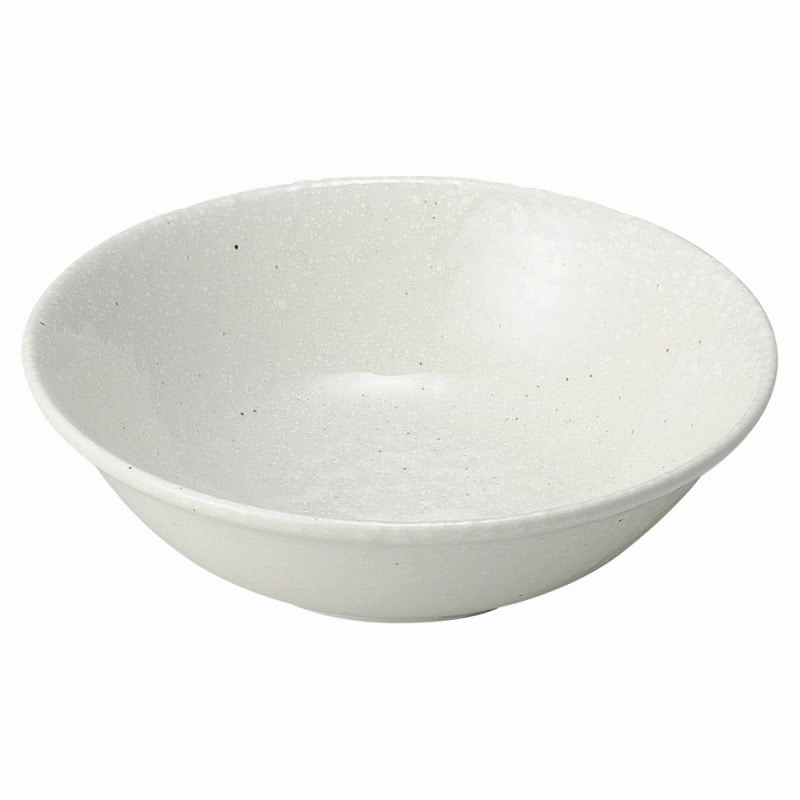 金正陶器 白粉引(黒い斑点) 16cm深鉢(メタ) 1個(ご注文単位1個)【直送品】