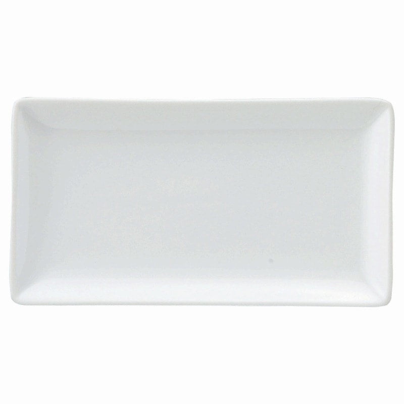 金正陶器 スタイルRC 白20cm長角皿(スリム) 1個(ご注文単位1個)【直送品】