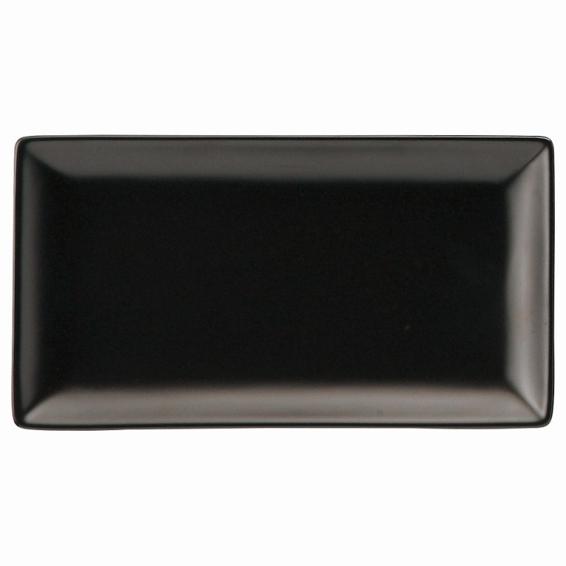 金正陶器 スタイルRC 黒20cm長角皿(スリム) 1個(ご注文単位1個)【直送品】
