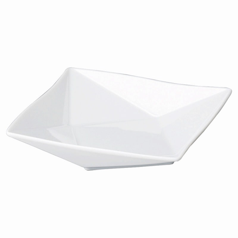 金正陶器 白磁折り紙　16cmフルーツ皿 1個（ご注文単位1個）【直送品】