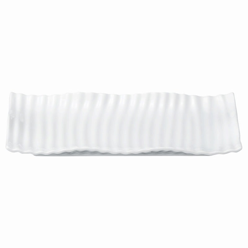 金正陶器 ウェーブ 31cm長角皿 1個(ご注文単位1個)【直送品】