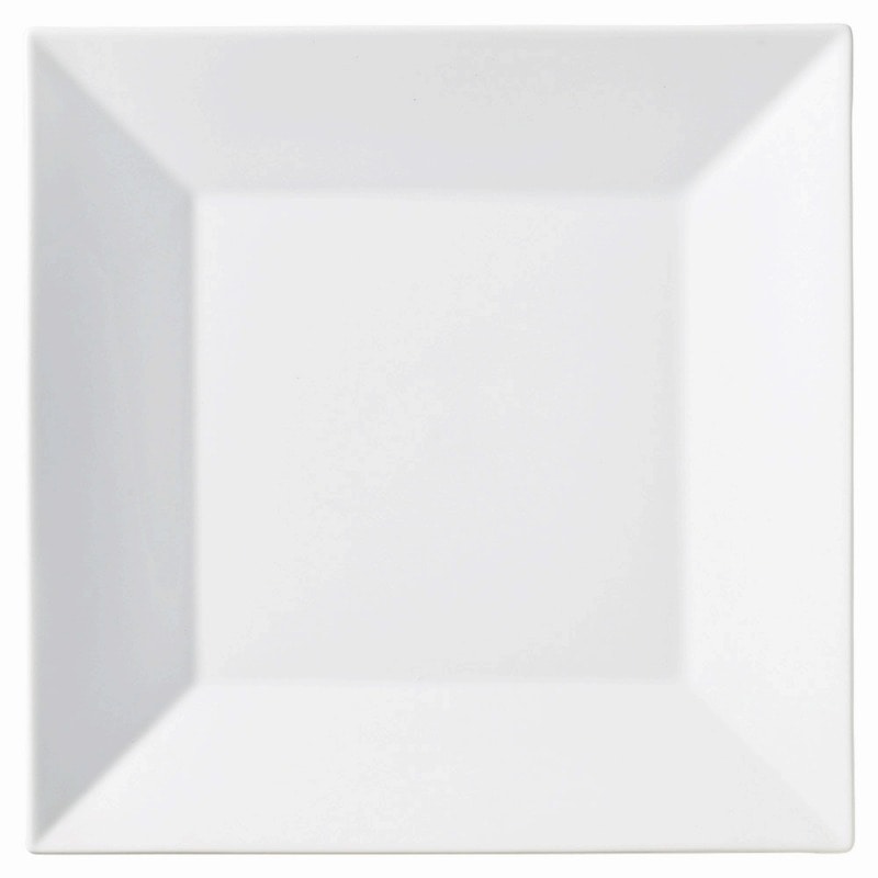 金正陶器 ホワイトスクエアー 25cm四角皿 1個(ご注文単位1個)【直送品】