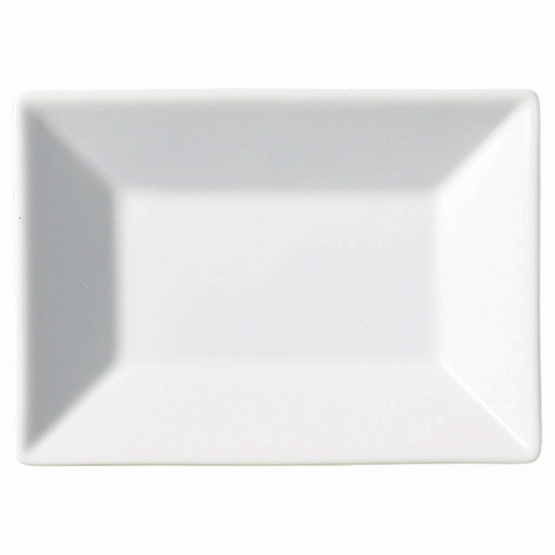 金正陶器 ホワイトスクエアー 14cm長角皿 1個(ご注文単位1個)【直送品】