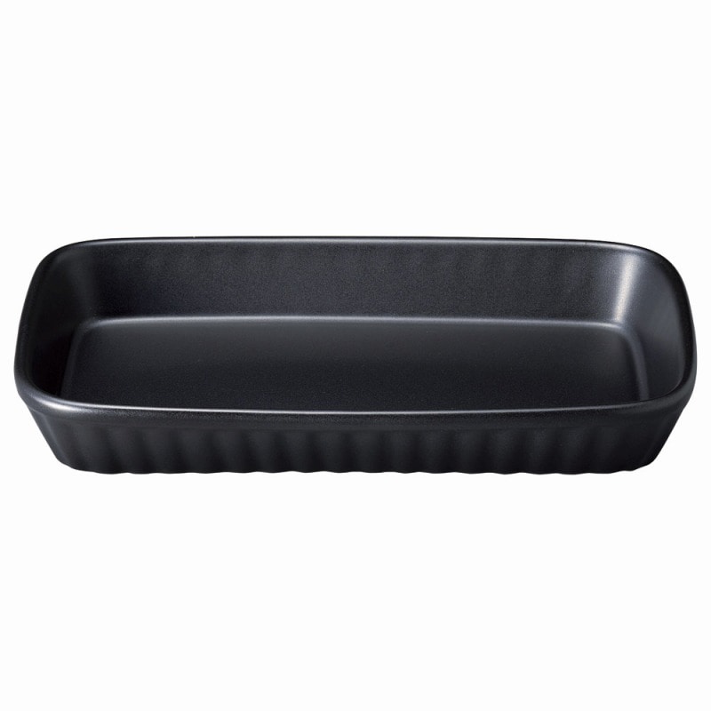 金正陶器 ブラックセラム 長角ラザニア 1個(ご注文単位1個)【直送品】