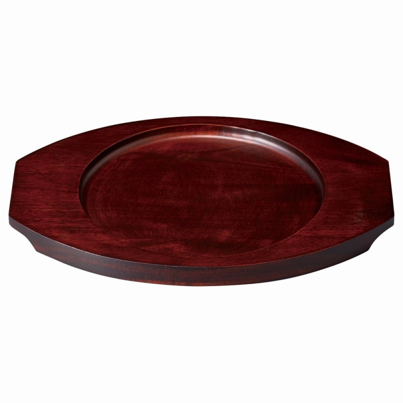 金正陶器 ブラックセラム 丸グラタン敷台(大) 1個(ご注文単位1個)【直送品】