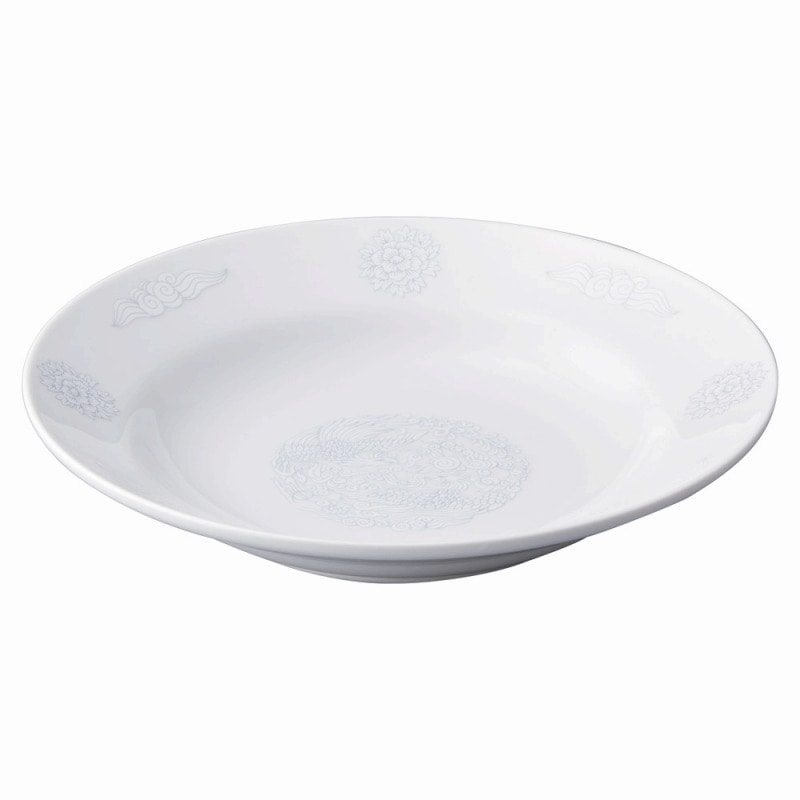 金正陶器 白盛鳳凰 玉渕9吋スープ 1個(ご注文単位1個)【直送品】