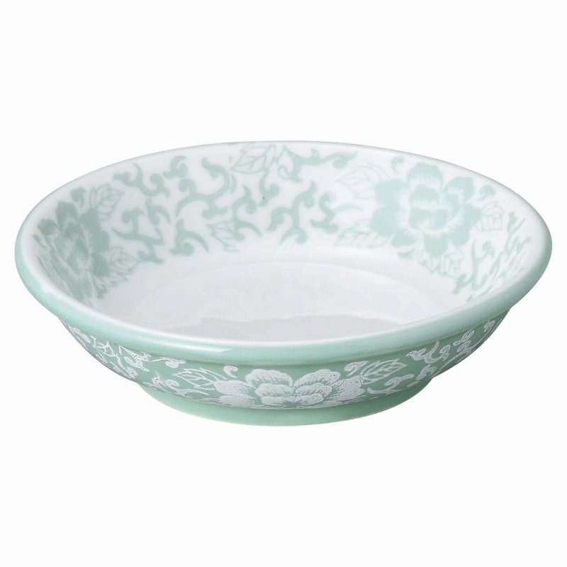 金正陶器 ヒスイぼたん 5吋深皿 1個(ご注文単位1個)【直送品】