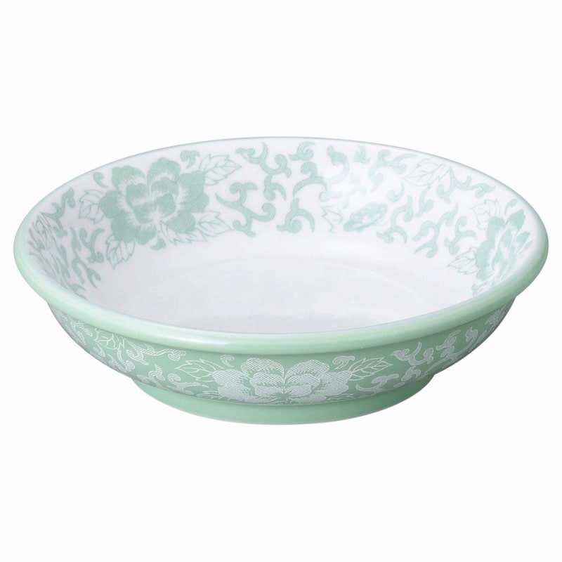 金正陶器 ヒスイぼたん 5.5吋深口皿 1個(ご注文単位1個)【直送品】