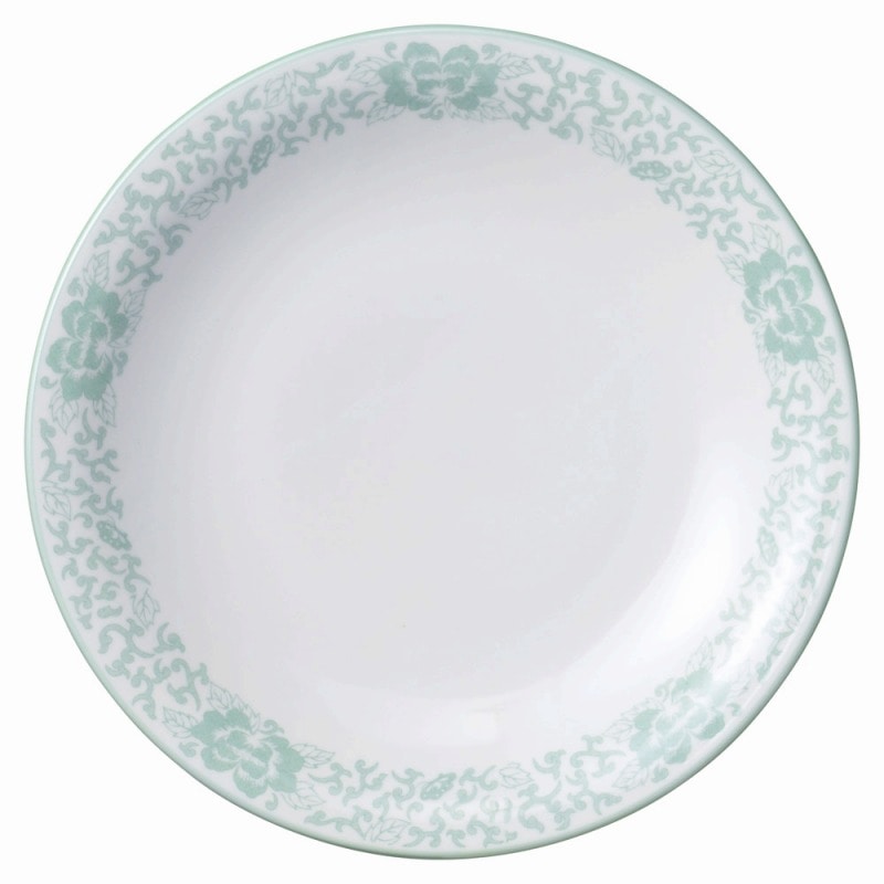 金正陶器 ヒスイぼたん 10吋丸皿 1個(ご注文単位1個)【直送品】