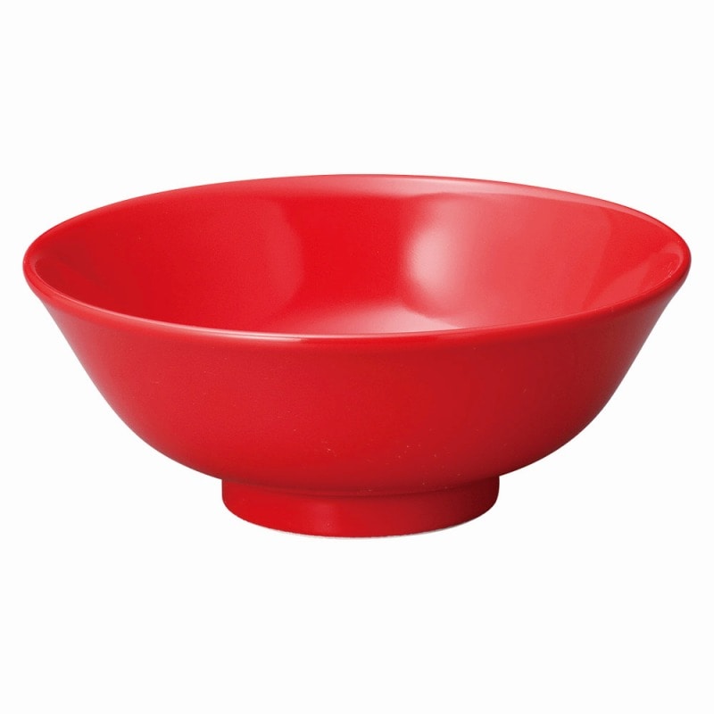 金正陶器 ニューチャイナ 赤反高台6.5丼 1個(ご注文単位1個)【直送品】