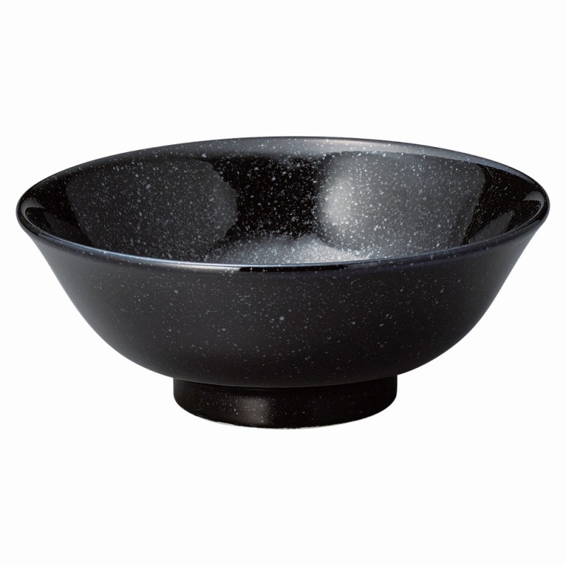 金正陶器 ニューチャイナ 黒反高台6.5丼 1個(ご注文単位1個)【直送品】