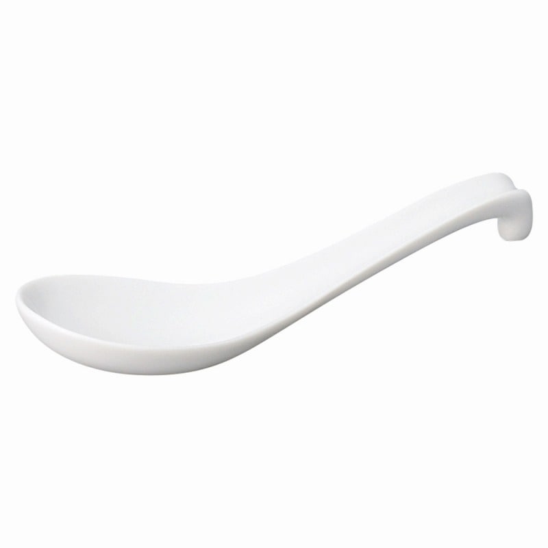 金正陶器 ニューチャイナ 白ラーメンレンゲ 1個(ご注文単位1個)【直送品】