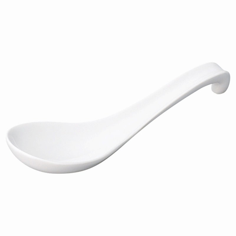 金正陶器 ニューチャイナ 白強化ラーメンレンゲ 1個(ご注文単位1個)【直送品】