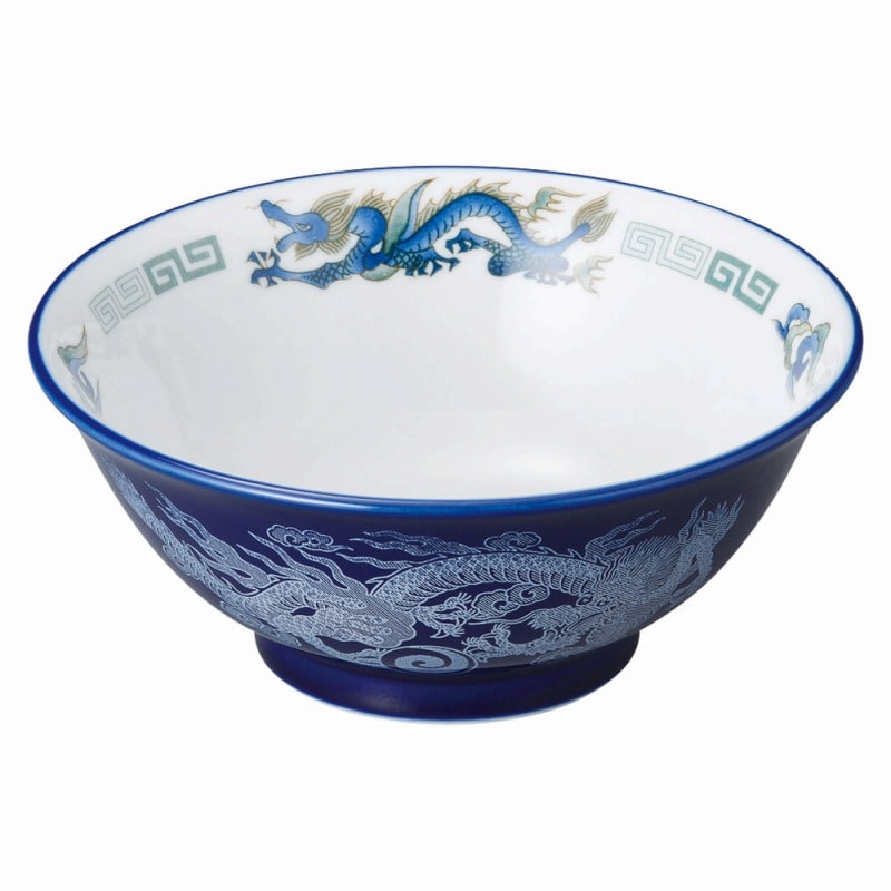 金正陶器 ルリ白竜 ミニ5.8反高台丼 1個(ご注文単位1個)【直送品】