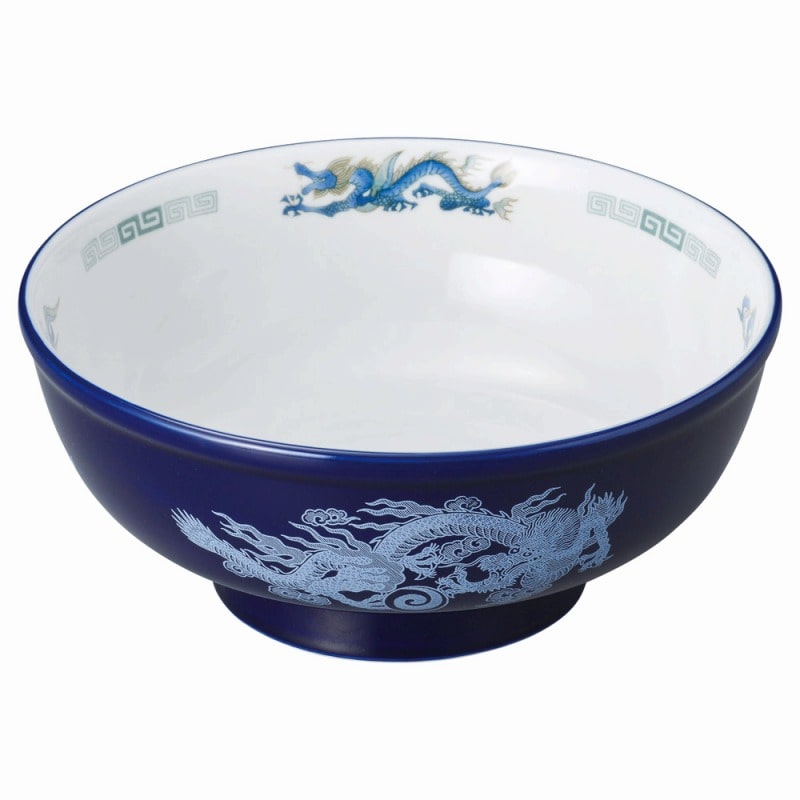 金正陶器 ルリ白竜 8.0玉丼 1個(ご注文単位1個)【直送品】