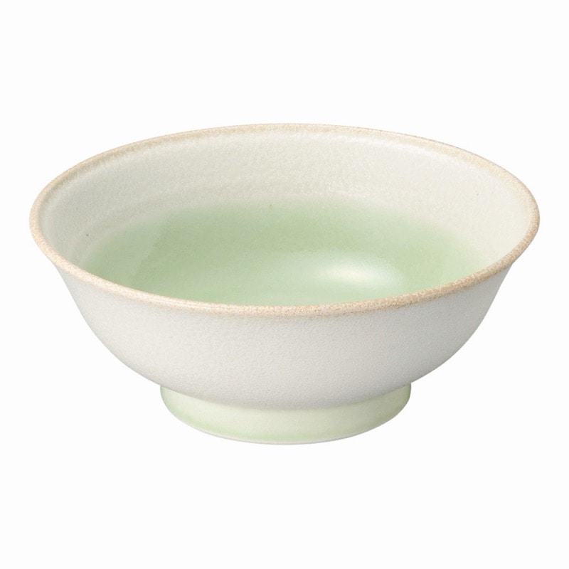 金正陶器 釉彩 (若草) 高台7.5丼 1個(ご注文単位1個)【直送品】