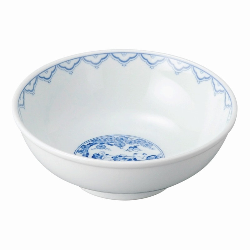 金正陶器 青地唐子 7.0玉丼 1個(ご注文単位1個)【直送品】