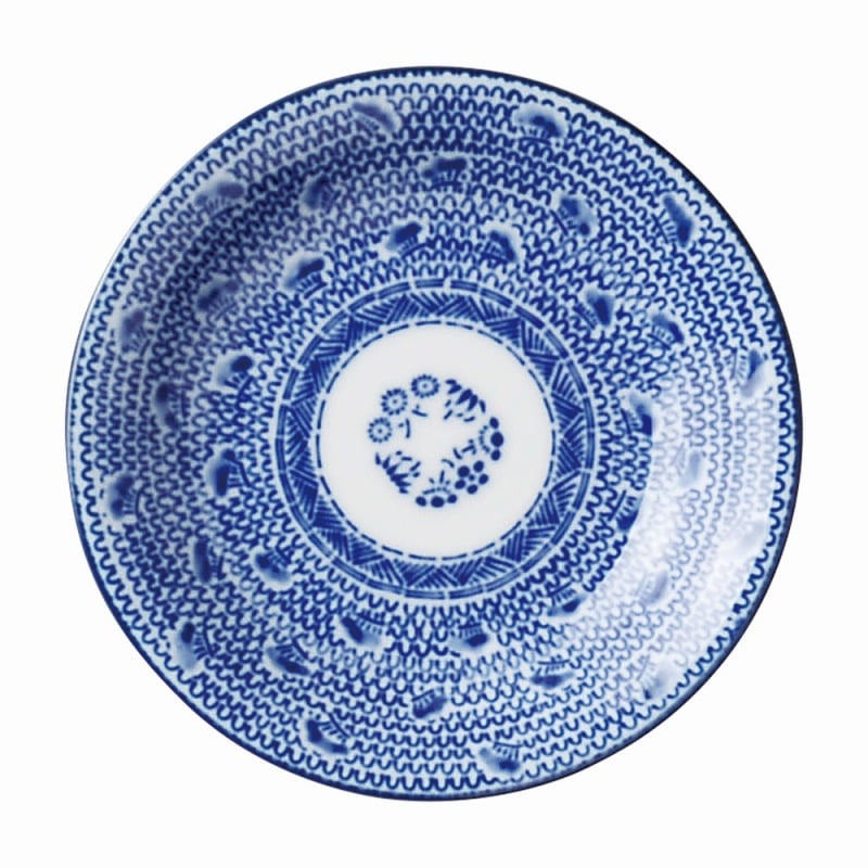 金正陶器 新古代波(タイスキ) 丸4.0皿 1個(ご注文単位1個)【直送品】