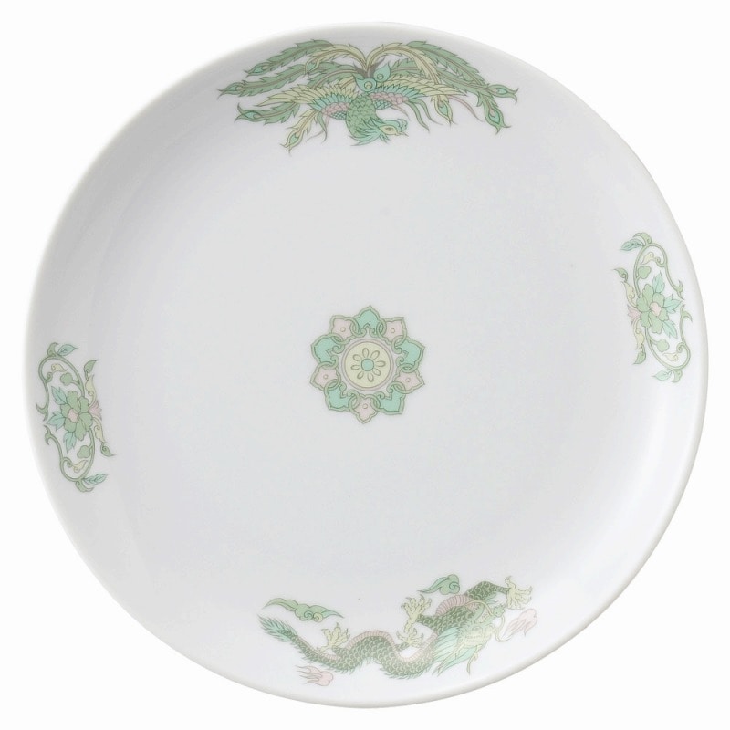 金正陶器 緑鳳竜 8吋メタ皿 1個(ご注文単位1個)【直送品】