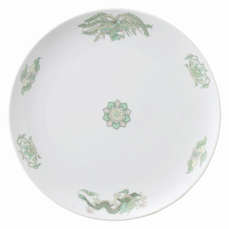 金正陶器 緑鳳竜 10吋メタ皿 1個(ご注文単位1個)【直送品】