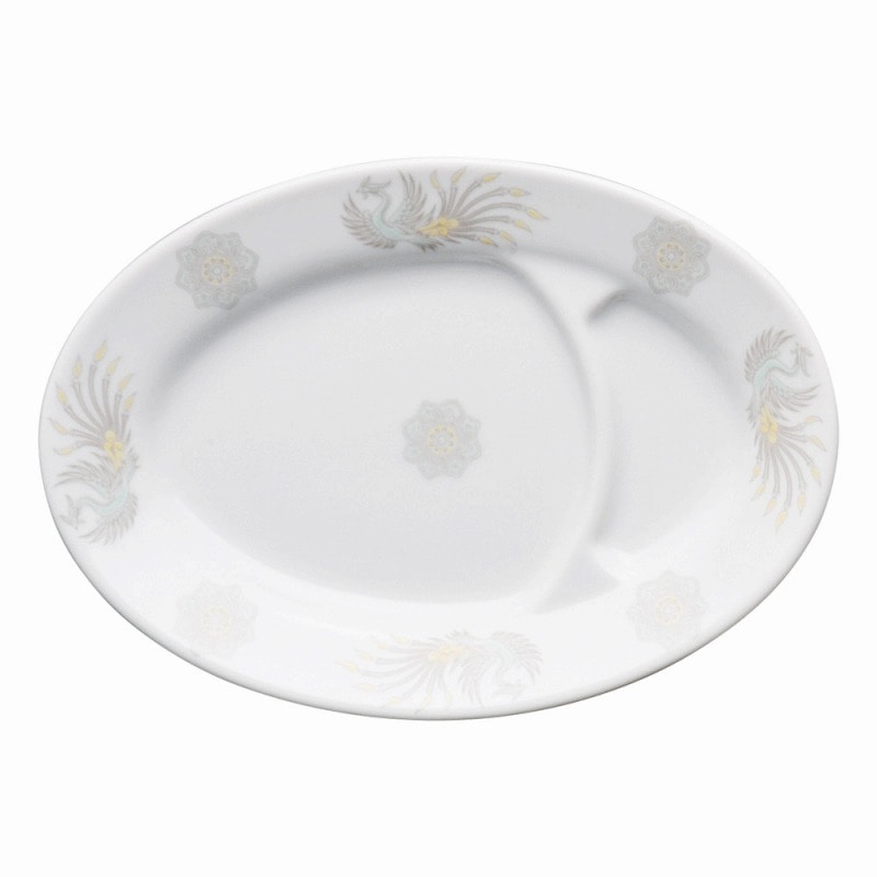 金正陶器 北京 9吋仕切小判皿 1個(ご注文単位1個)【直送品】