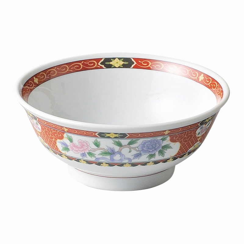金正陶器 紅華祥 6.5反高台丼 1個(ご注文単位1個)【直送品】
