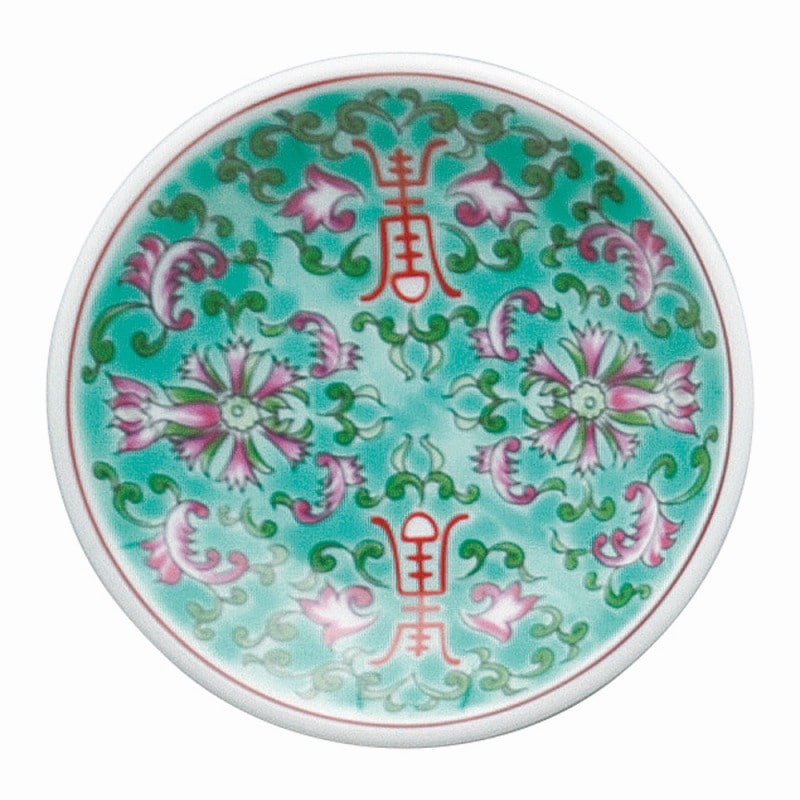 金正陶器 緑彩宝華 3.0皿 1個(ご注文単位1個)【直送品】